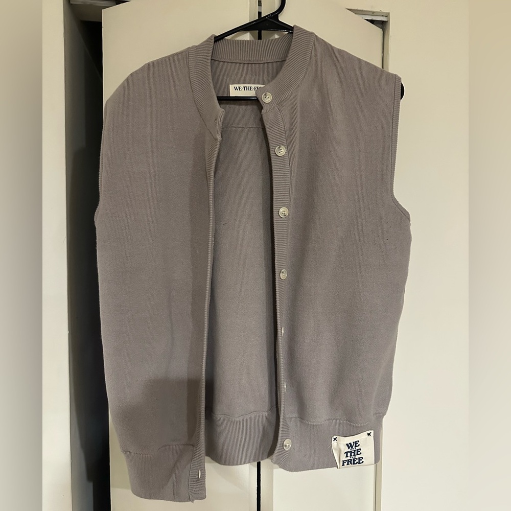 We The Free Gray Sweater Vest